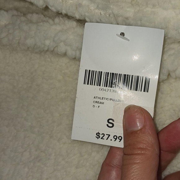 Forever21 Cream Fleece Pullover Hoody - Picture 6 of 6